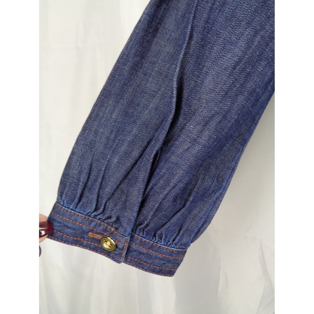 Talbots Petite Denim Utility Shirt Dress Size Medium Petite MP - Picture 8 of 11